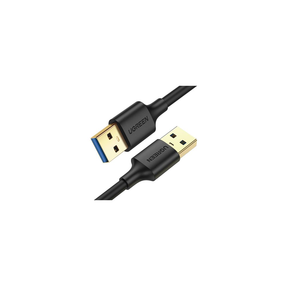 UGREEN, 90576, Cable USB-A 3.0 a USB-A 3.0 / 3 Metros / Macho a Macho / Conector Niquelado / Núcleo de Cobre Estañado / Blindaje