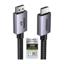 UGREEN, 25911, Cable HDMI 2.1 de 8K@60Hz | 3 metros | 48Gbps | HDR10+ | 3D Inversivo| eARC | Dolby ATMOS | VVR | QMS | QFT | ALL