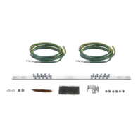 PANDUIT, RGRKCBNJEJY, Kit de Puesta a Tierra con dos Jumpers 6 AWG y Barra de Conexiones de 20 Orificios, para Rack de 19in