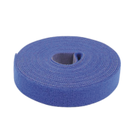 PRECISION, PST-C05-001-BLU, Cinta de Contacto Autoadherente Color Azul / 1.6 cm x 25 metros / Espalda con Espalda (Gancho y Bucl