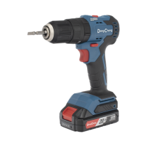 DONGCHENG, DCJ-Z2050-IAM, Rotomartillo / Taladro Inalámbrico de 20V sin Carbones, Broquero de 1/2 , incluye 2 Baterías de 2.0 Ah