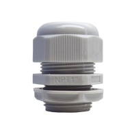 TXPRO, TXG-PG-100N, Conector Plástico Blanco Tipo Glándula para Rosca NPT 1