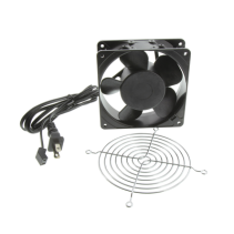 HOFFMAN, A4AXFNPG, Ventilador Axial Compacto, de 4 Pulgadas, 100 CFM, 115 Vca, De Acero, Color Negro