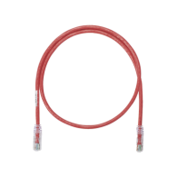 PANDUIT, NK6PC1RDY, Cable de parcheo UTP Categoría 6, con plug modular en cada extremo - 1 ft (30.48 cm) - Rojo