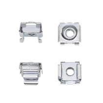 HOFFMAN, P1032CN, Kit de 20 Tuercas Enjauladas #10-32, Para Uso en Gabinetes o Racks con Rieles con Orificios Cuadrado, de Acero
