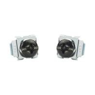 PANDUIT, CNWS1224-C, Kit de 100 Tornillos y 100 Tuercas Enjauladas #12-24, Para Uso en Gabinetes o Racks con Rieles con Orificio