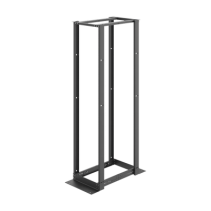 HOFFMAN, E4DR19FM45U, Rack de Cuatro Postes Estándar de 19 , Rieles Numerados y Roscados #12-24, Profundidad Ajustable de 450 a 