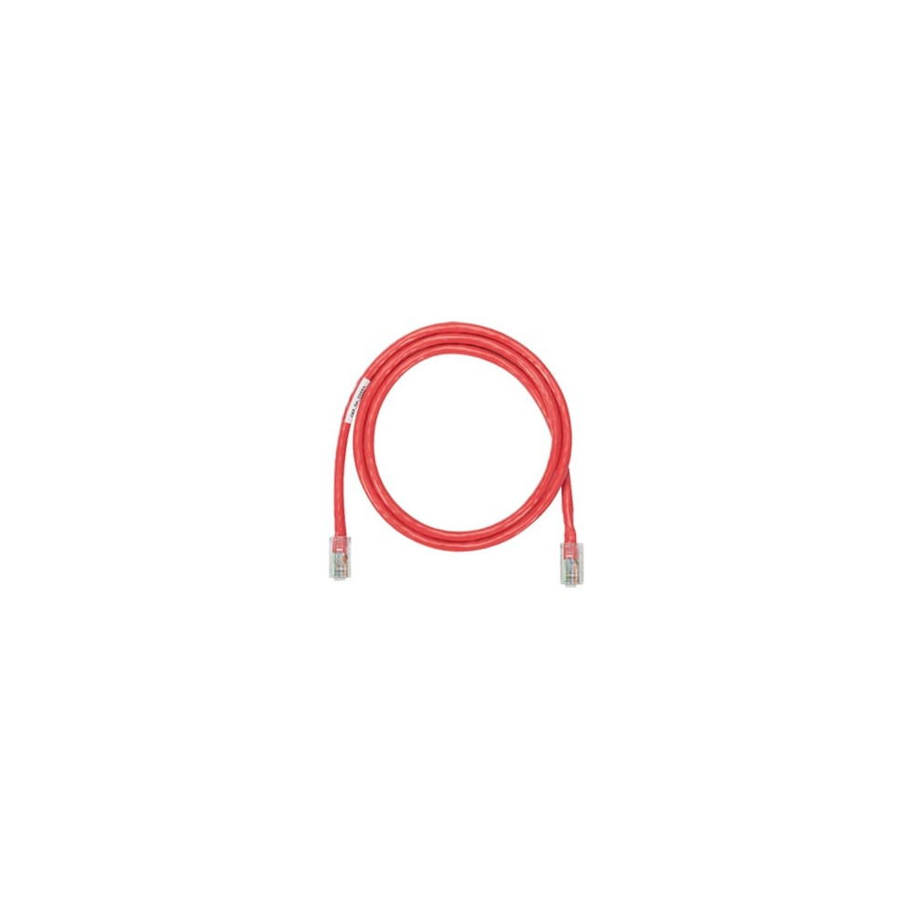 PANDUIT, NK5EPC14RDY, Cable de parcheo UTP Categoría 5e, con plug modular en cada extremo - 4.3 m. - Rojo