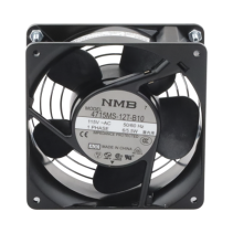 HOFFMAN, A4AXFNGQ, Ventilador Axial Compacto, de 4 Pulgadas, 49 CFM, 115 Vca, De Acero, Color Negro