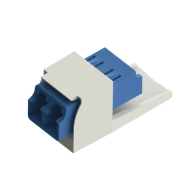 PANDUIT, CMDSLCZIW, Módulo Acoplador LC Duplex, para Fibra Óptica Monomodo OS1/OS2, Tipo Mini-Com, Color Blanco Mate