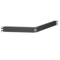 PANDUIT, CPAF1BLY, Tapa Ciega Para Rack Estándar de 19in, Angulado, de Acero, 1UR, Color Negro
