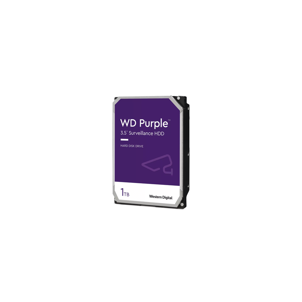 Western Digital (WD), WD11PURZ, Disco Duro Purple de 1 TB / 5400 RPM / Optimizado para Soluciones de Videovigilancia / Uso 24-7 