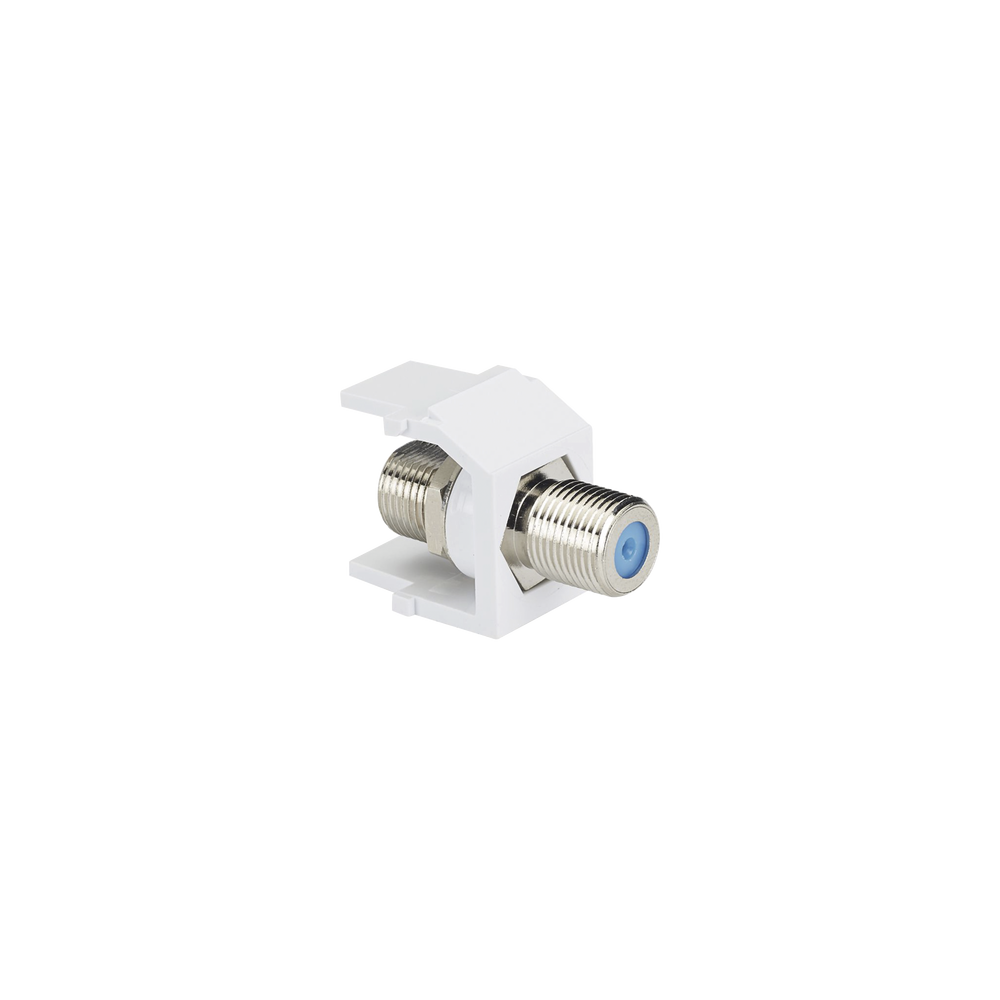 PANDUIT, NKFWH, Módulo Acoplador Coaxial Tipo F, Keystone, de 75 Ohms, 3.0 GHz, Color Blanco