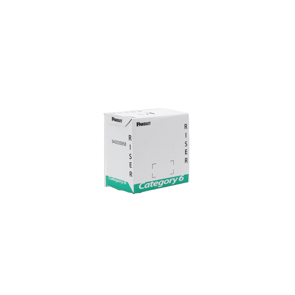 PANDUIT, PUR6C04BU-F, Bobina de Cable UTP, Categoría 6 de Alto Rendimiento (+350 MHz), 23 AWG, PVC (CMR, Riser), Bobina de 305 m