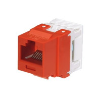 PANDUIT, NK688MRD, Conector Jack Estilo 110 (de Impacto), Tipo Keystone, Categoría 6, de 8 posiciones y 8 cables, Color Rojo