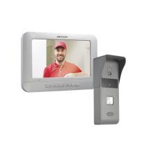 HIKVISION, DS-KIS203-T, Kit de Videoportero Analógico con Pantalla LCD a Color de 7 / Frente de Calle para Exterior IP65 / Salid