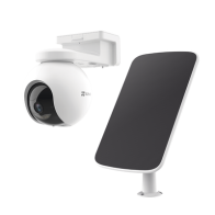 EZVIZ, CS-HB8/K, Kit de Cámara de Batería Recargable y Panel Solar / Wi-Fi / Almacenamiento Gratuito en Memoria Interna de 32 GB
