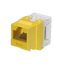 PANDUIT, NK688MYL, Conector Jack Estilo 110 (de Impacto), Tipo Keystone, Categoría 6, de 8 posiciones y 8 cables, Color Amarillo