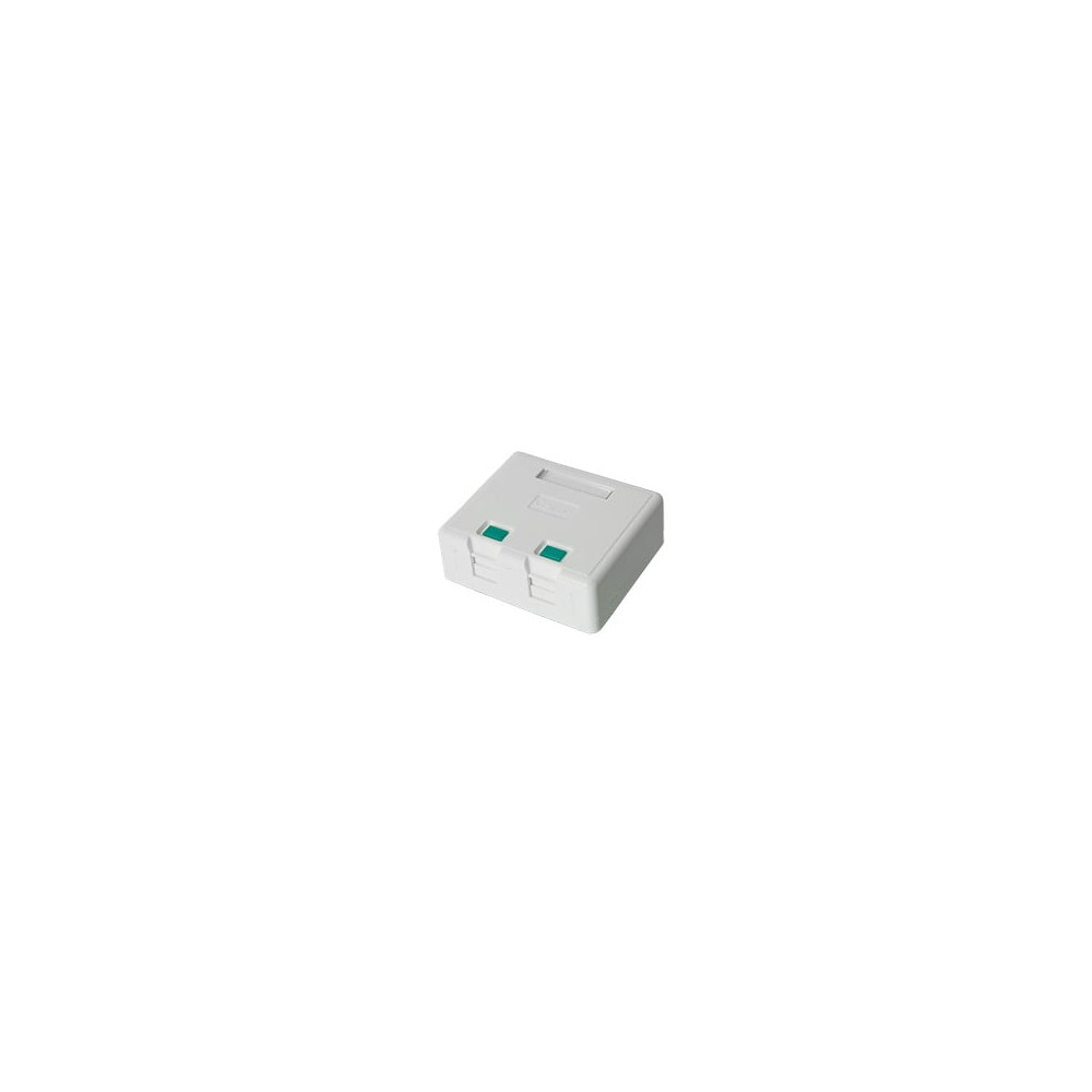 LINKEDPRO BY EPCOM, LP-WP-06, Caja de pared con 2 puertos Keystone, no incluye Jacks