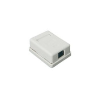 LINKEDPRO BY EPCOM, LP-WP-6036, Caja de pared con 1 puerto Keystone, incluye jack STP Cat5e