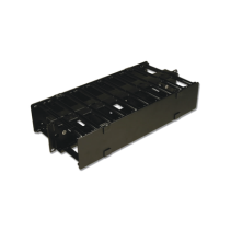 SIEMON, HCM-4-2U-D, Organizador de Cable Horizontal RouteIT, Doble, Para Rack de 19in, 4in de profundidad, 2UR