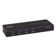 ATEN, US3344I, Conmutador concentrador industrial | 4 x 4 USB | 3.2 Gen 1