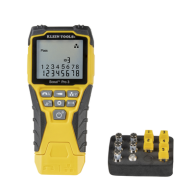 KLEIN TOOLS, VDV-501-851, Kit Scout™ Pro 3 Probador de Cables de Voz (RJ11/12), de Datos (RJ45) y de Video (Coaxial con conector