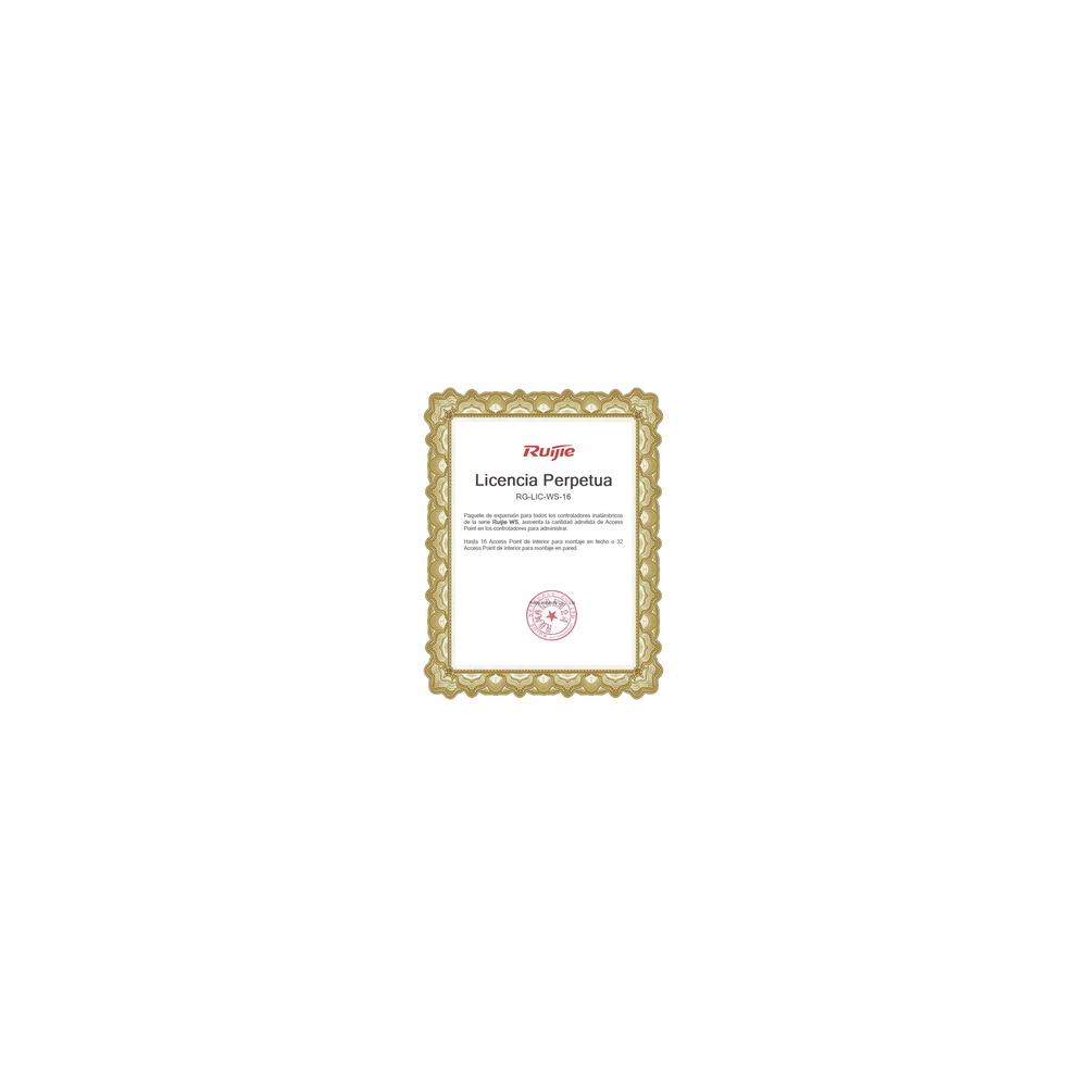 Comprar Paquete Ruijie RG-LIC-WS-16 | Smartgrid México
