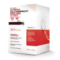 LINKEDPRO BY EPCOM, PRO-CAT-5-EXT/500, Bobina de cable de 152 m, Cat5e, FTP, blindado, para intemperie, color negro, UL, color n