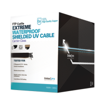 LINKEDPRO BY EPCOM, PRO-CAT5-EXT-LITE, Bobina de cable de 305 m, Cat5e, color negro, sin blindar, para aplicaciones de video vig