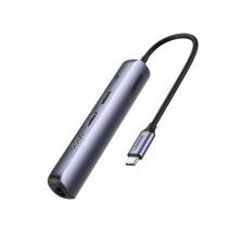 UGREEN, 10919, HUB USB-C (Docking Station) 5 en 1 | Ultra Delgado | 2 USB-A 3.1 a (5 Gbps) | HDMI 4K@60Hz | RJ45 (Gigabit Ethern