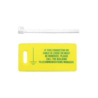 PANDUIT, LTYK, Kit de 10 Etiquetas Impresas para Identificación de Tierra Física, Incluye 10 Cinchos Retardantes a Flama