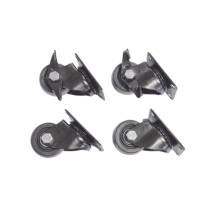 LINKEDPRO BY EPCOM, LP-CAST-72-SET, Juego de 4 Ruedas para Gabinetes Linkedpro Terminación R2 (2 con freno, 2 libres)