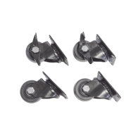 LINKEDPRO BY EPCOM, LP-CAST-72-SET, Juego de 4 Ruedas para Gabinetes Linkedpro Terminación R2 (2 con freno, 2 libres)