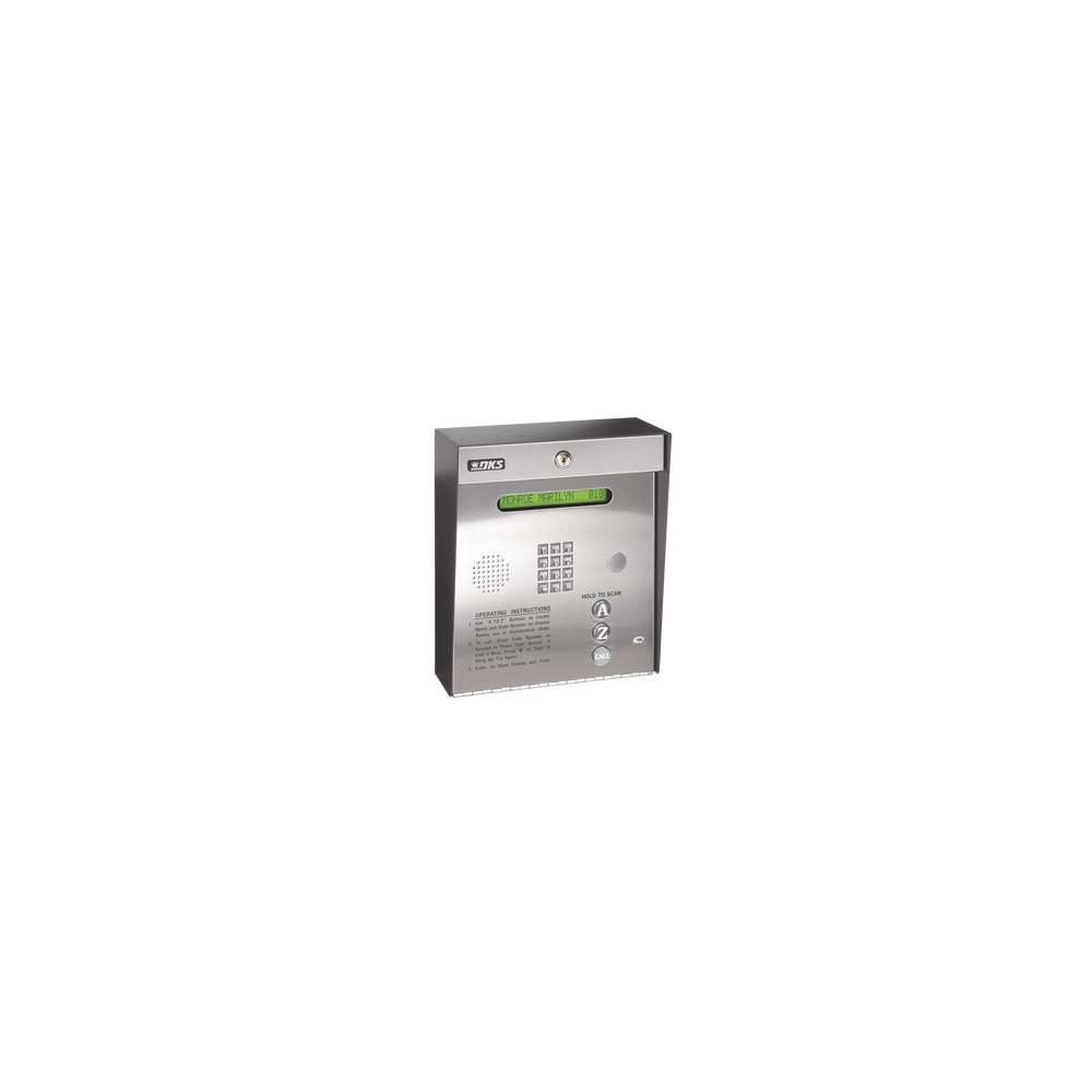 DKS DOORKING, 1835-080, Control de acceso /Gabinete para sobreponer / 2 puertas / 3000 números telefónicos / 11 digitos / Direct