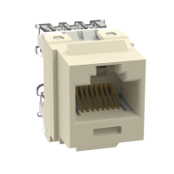 PANDUIT, NK688MEI, Conector Jack Estilo 110 (de Impacto), Tipo Keystone, Categoría 6, de 8 posiciones y 8 cables, Color Marfil