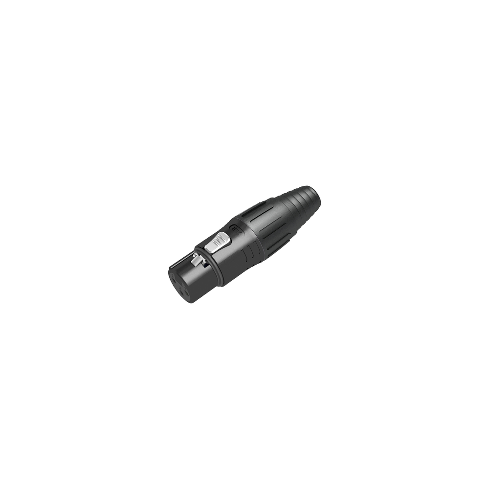 SEETRONIC, SCSF3-B, XLR conector de cable hembra, carcasa enchapada en negro, contactos enchapados en plata