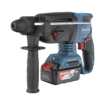 DONGCHENG, DCZ-C0424-EM, Martillo perforador inalámbrico SDS-PLUS, Incluye 2 Baterías 20V, 4.0 Ah, Cargador y Estuche
