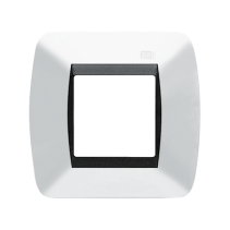 EGI AUDIO SOLUTIONS, 1801/BN, Embellecedor EGI 1 Modulo Para Caja Universal. Color Blanco Nieve