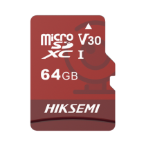 HIKSEMI by HIKVISION, HS-TF-E1/64G, Memoria microSD / Clase 10 de 64GB / Especializada Para Videovigilancia (Uso 24/7) / Compati