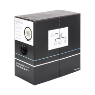 LINKEDPRO BY EPCOM, PRO-CAT-6-EXT-LITES, Bobina de cable 305 Metros Cat6, 24 AWG, Climas EXTREMOS, Color negro, sin blindar, par