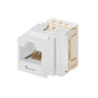 PANDUIT, NKP5E88MWH, Conector Jack Estilo 110 (de Impacto), Tipo Keystone, Categoría 5e, de 8 posiciones y 8 cables, Color Blanc