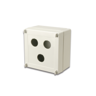 SIEMON, X-IBOX-03, Caja industrial de conexión (Ruggedized), de 3 puertos de cobre o fibra, con protección IP66/IP67 (NEMA 4X)