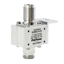 POLYPHASER, IS-B50LN-C0, Protector Coaxial de 10MHZ a 1GHZ Con Bloqueador de DC y Conectores N Hembra, 50 Ω