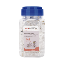 HIKVISION, DS-1M6UA-30U, Bote con 100 Piezas de Plug Modular RJ45 / Cat 6 / Chapado en Oro a 30 Micras / Sin Blindaje / Facil In