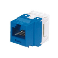 PANDUIT, NK688MBU, Conector Jack Estilo 110 (de Impacto), Tipo Keystone, Categoría 6, de 8 posiciones y 8 cables, Color Azul