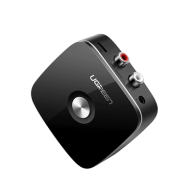 UGREEN, 30445, Receptor de Audio Bluetooth 5.0 a RCA o Auxiliar 3.5mm / Tecnología EDR / Reconexión Automática / Hasta 10 m / Id