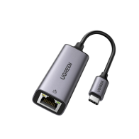 UGREEN, 50737, Adaptador de Red USB-C 3.1 (5 Gbps) a RJ45 | Thunderbolt 3 | Admite 10/100/1000 Mbps | Chip Inteligente | Amplia 