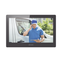 HIKVISION, DS-KH8520-WTE1, Monitor Touch Screen 10 para Videoportero IP / Estético / Video en Vivo / WiFi / Apertura Remota / ll