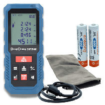 DONGCHENG, DDF05-80, Distanciómetro Láser, Medidor Digital de Distancias de hasta 80 metros.